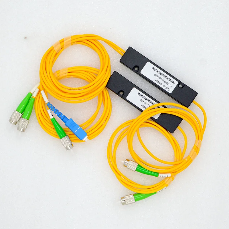 5pcs New FWDM 1310/1490/1550nm Fiber Wavelength Division Multiplexer Optical 1:2 FC APC Connector Wholesale Free Shipping 1 2 fbt splitter ratio 50 50 1310 1550nm dual window abs box type sc fc lc upc apc sm 1 2 fused fiber coupler free shipping 4pcs