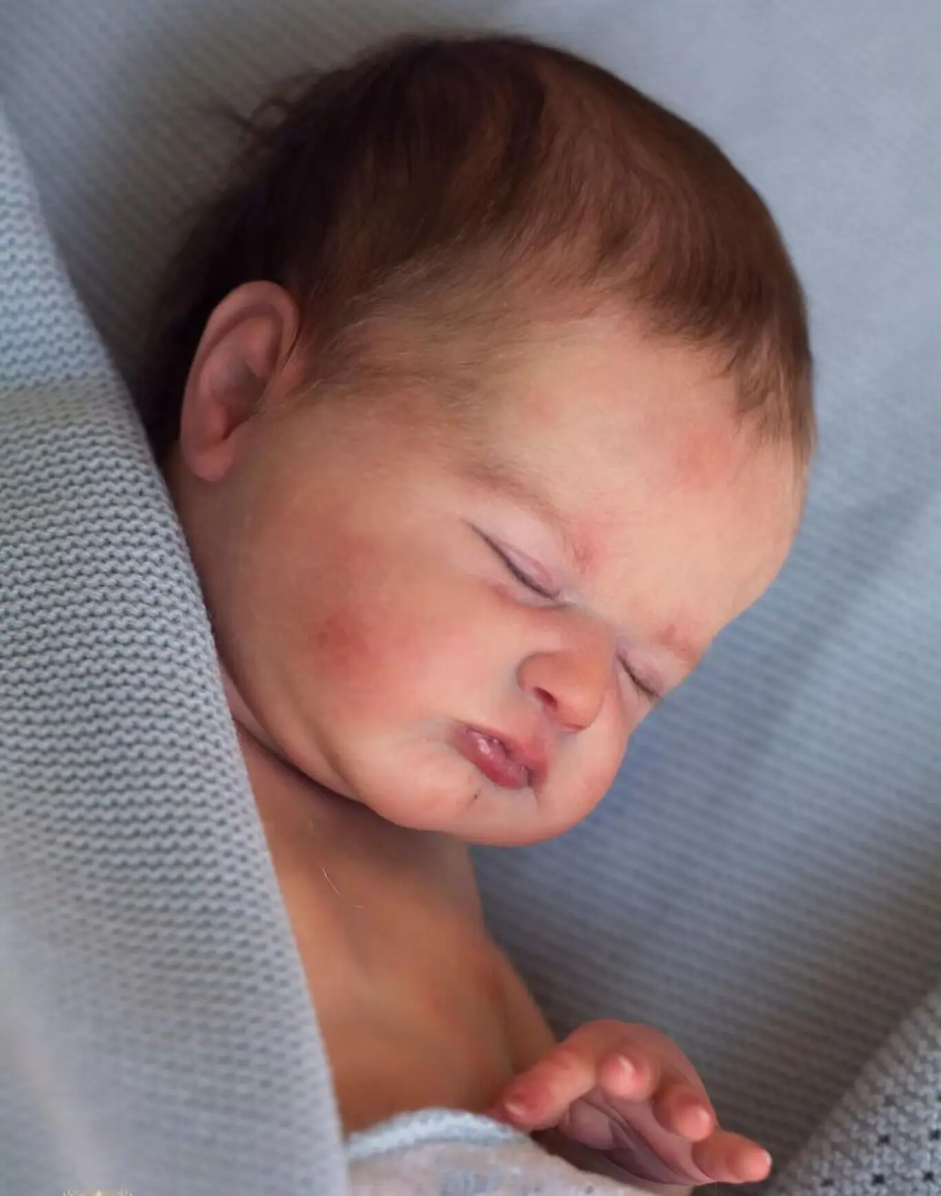 

19inch Unpainted Sleeping Reborn Doll Kit Max Soft Touch Fresh Color Unfinished Doll Parts Mold