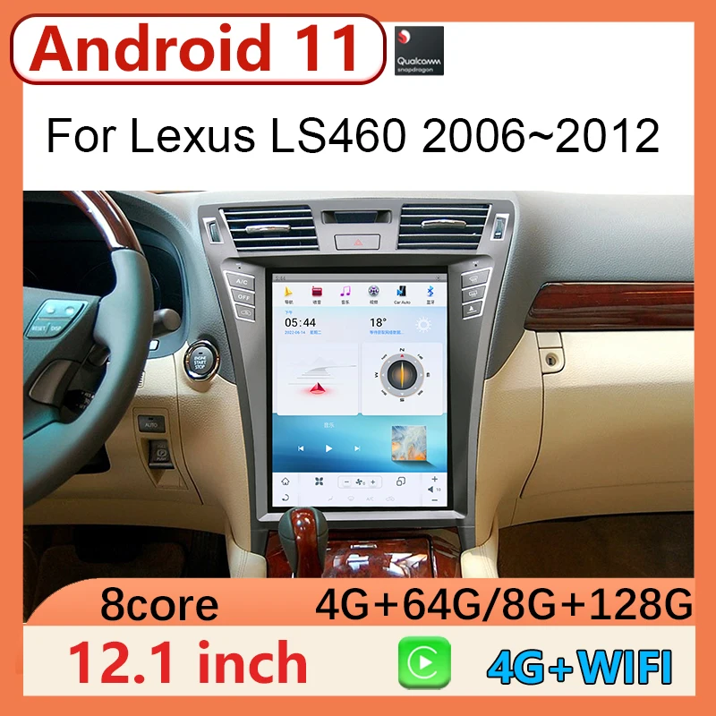 

For Lexus LS460 2006-2012 Android Auto Car Radio Coche Central Multimidia Video Player Wireless Carplay GPS Navigation 4G Wifi