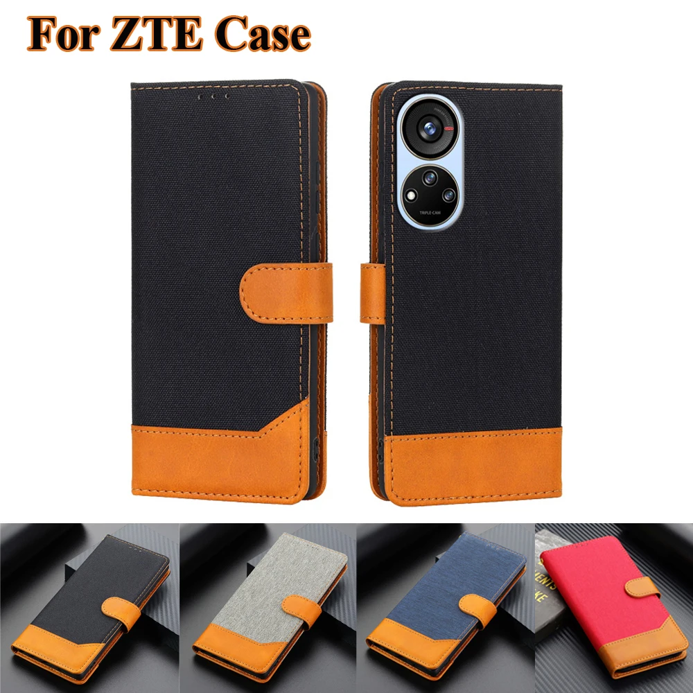 

Business Phone Cases For ZTE Axon 40 SE Case Original Leather Flip Cover For Capa ZTE V70 Pro Coque чехол на ZTE Blade V40S Etui