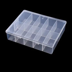 Clear 10-Grid Organizer Box for Jewelry, Beads, and Nail Art Accessories (10grid)