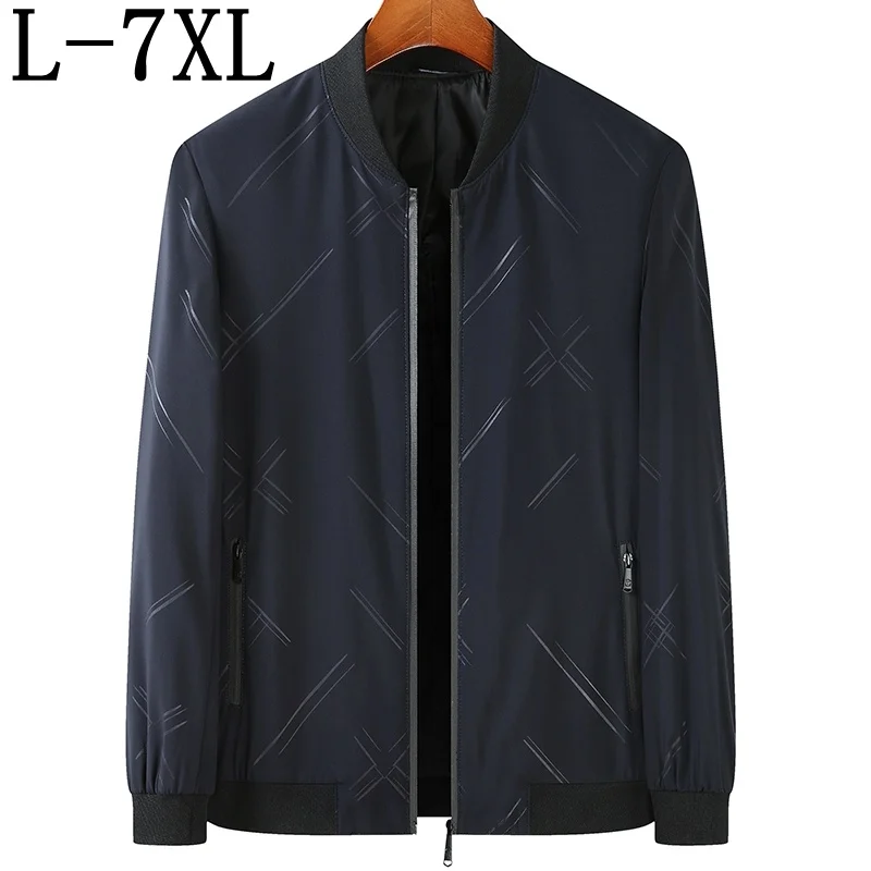 

6XL 5XL 7XL 2023 New Spring Autumn Business Men Jacket Top Quality Men's Casual Jackets And Coats Zipper Windbreaker Outwear
