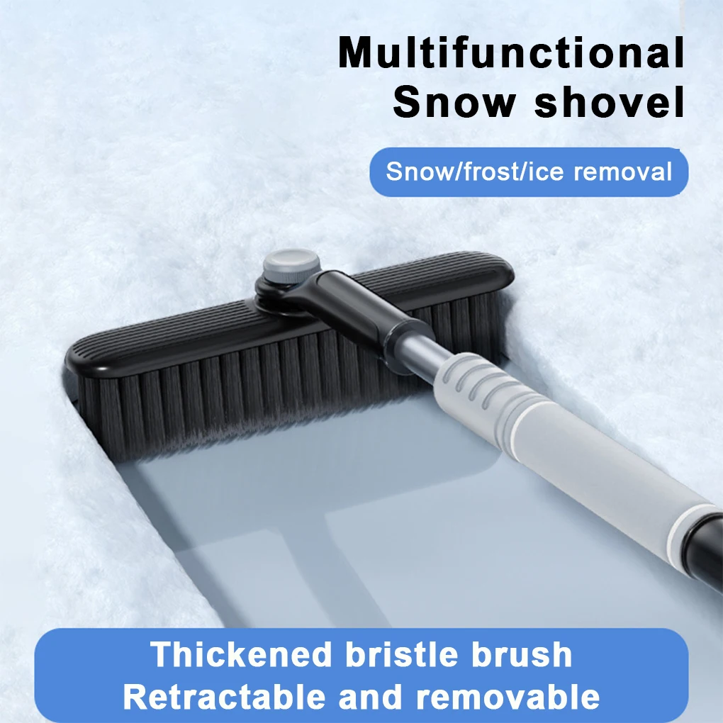 

Ice Shovel and Snow Brush Multi Purposes Efficient Shovel Head Car Snow Removal Windshield Defrosting Ice Scraper Auto Accessory