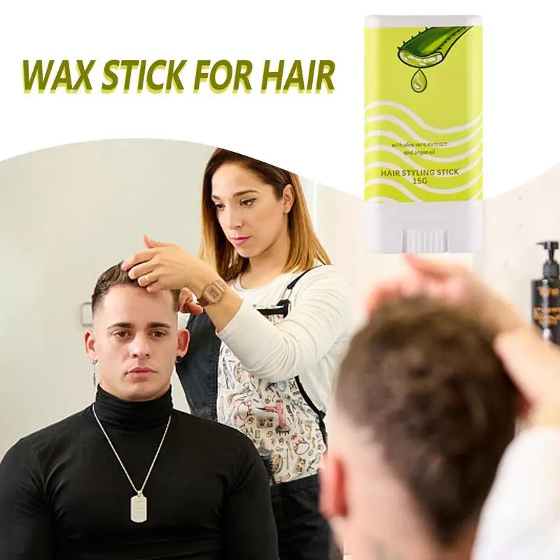 Wax Stick For Hair Hair Styling Wax Stick Slick Non-greasy Portable Natural For Flyaways Edge Frizz