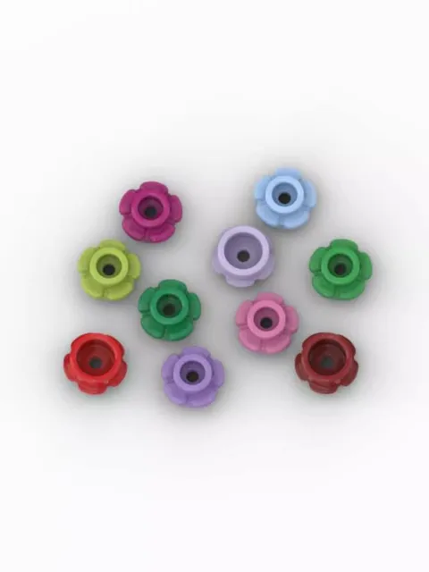 50Pcs  MOC Parts 24866 Plate Round 1 x 1 with 5 Petals Compatible Bricks DIY Assmble Building Blocks Puzzle Toy Gif Particle Kid 1
