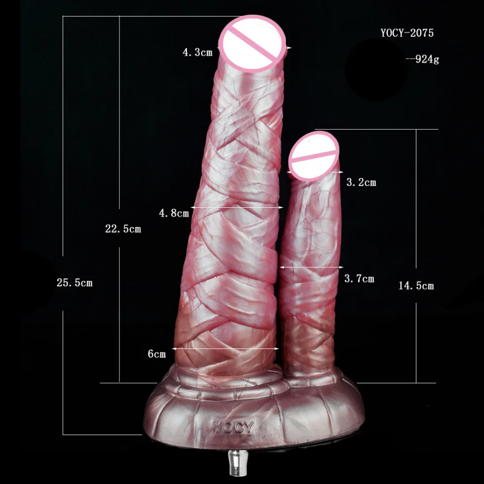 Pênis de Cavalo YOCY Silicone Com Ventosa Colorido