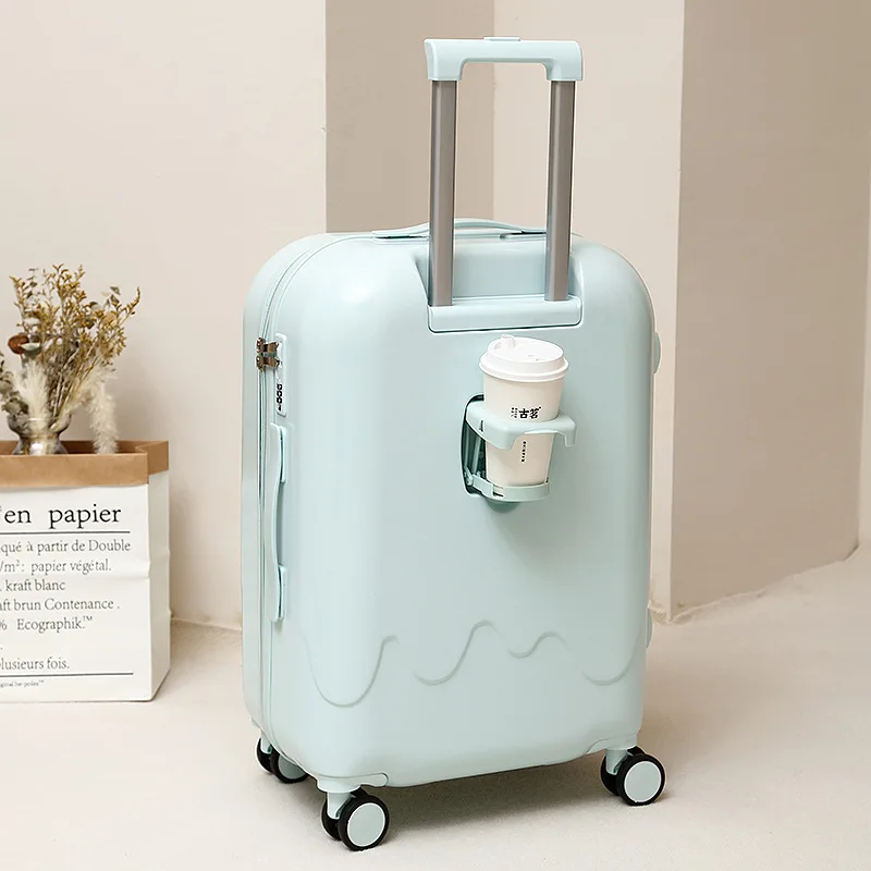 Ice cream suitcase female luggage case students new suitcase male small  20-inch boarding box universal wheel password box. - AliExpress