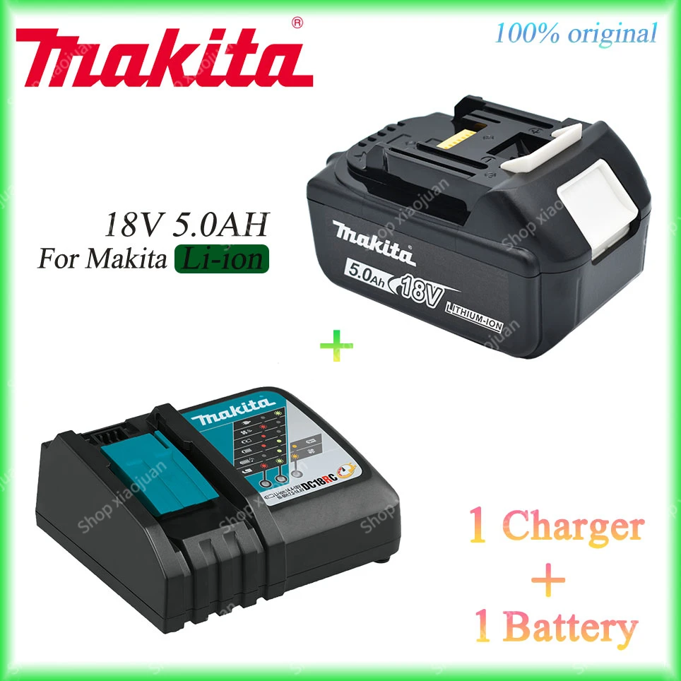 

18V 5000mAh Original Makita With LED lithium ion replacement LXT BL1860B BL1860 BL1850 Makita rechargeable power tool battery