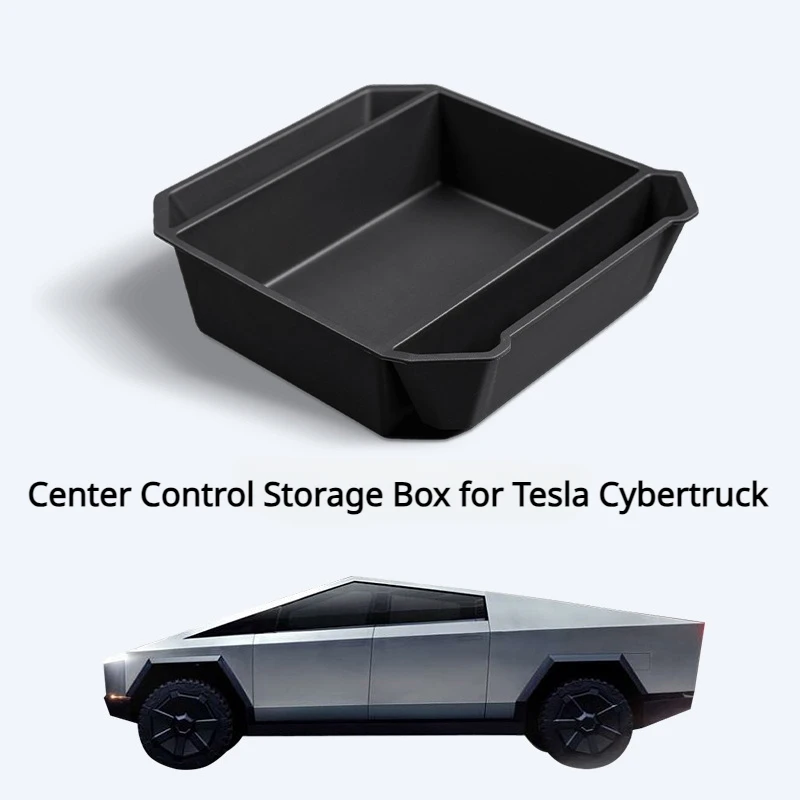 

Контейнер для хранения с центральным управлением для Tesla Cybertruck 2024, контейнер для хранения Cyberpica, аксессуары для модификации автомобиля из ТПЭ/АБС-пластика