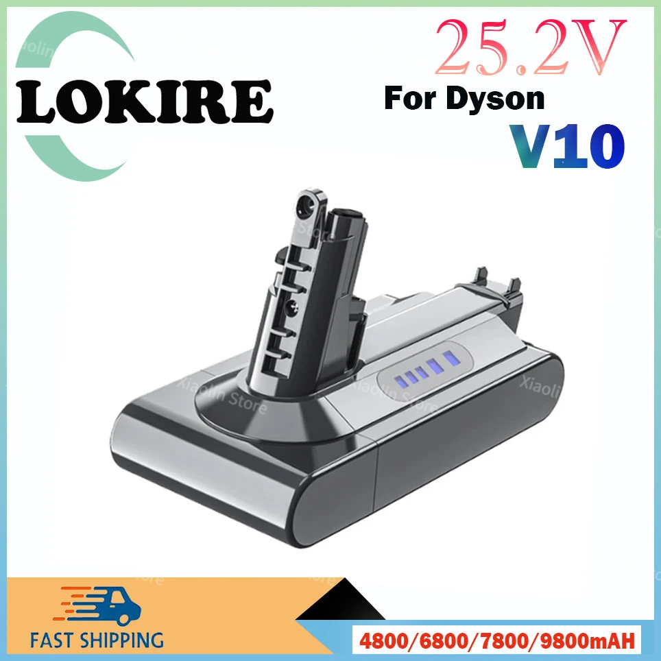 Nuovo Per Dyson V10 Sv12 Batteria 25.2V 98000/7800Mah Per Dyson V10 Absolute Sostituibile Fluffy Battery Cyclone Aspirapolvere