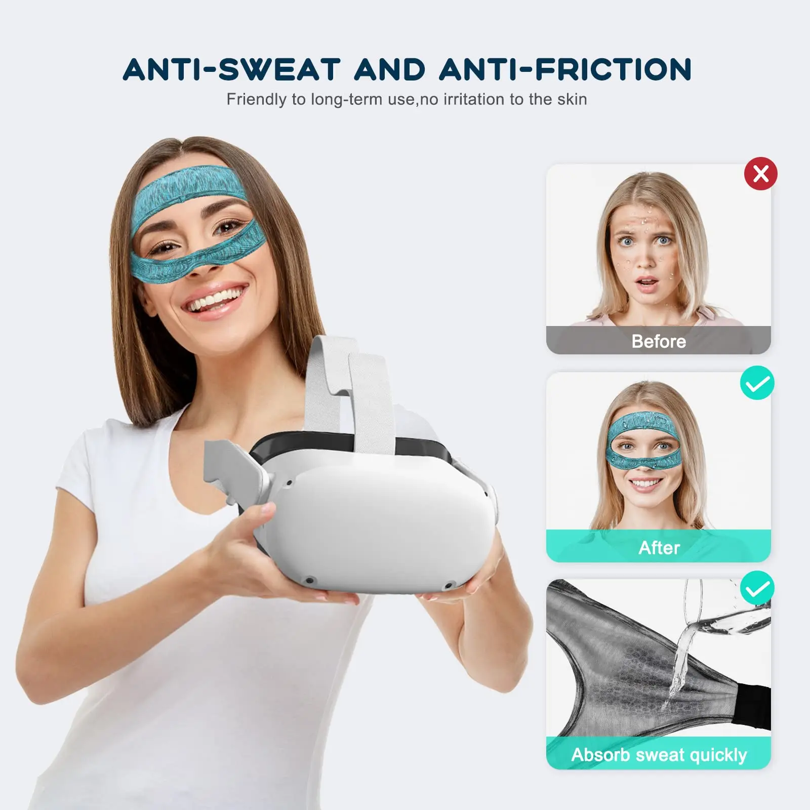 VR Eye Mask Cover Breathable For Oculus Quest Accessories