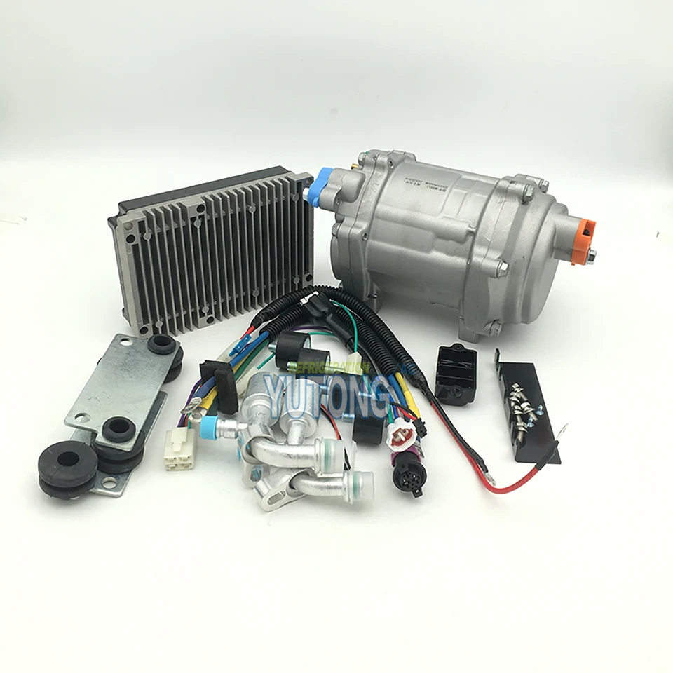 Electric Ac Compressor Kit For Car 12V DC Electric AC Compressor Kit ...