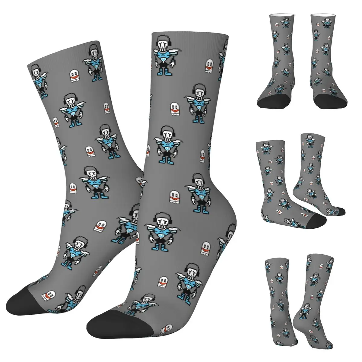 Sans And Papyrus Sprites Undertale Napstablook Men Women Socks,Windproof Beautiful printing Suitable for all seasons Dressing sans and papyrus sprites undertale napstablook men women socks windproof printing suitable for all seasons dressing gifts