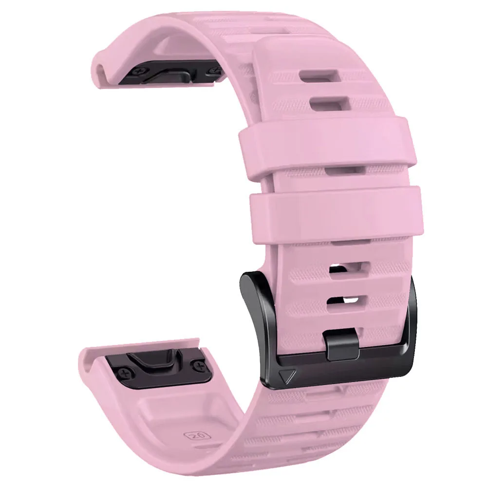 Official QuickFit Silicone Strap - Universal 26mm/22mm Adjustable Band, Unisex Replacement Bracelet