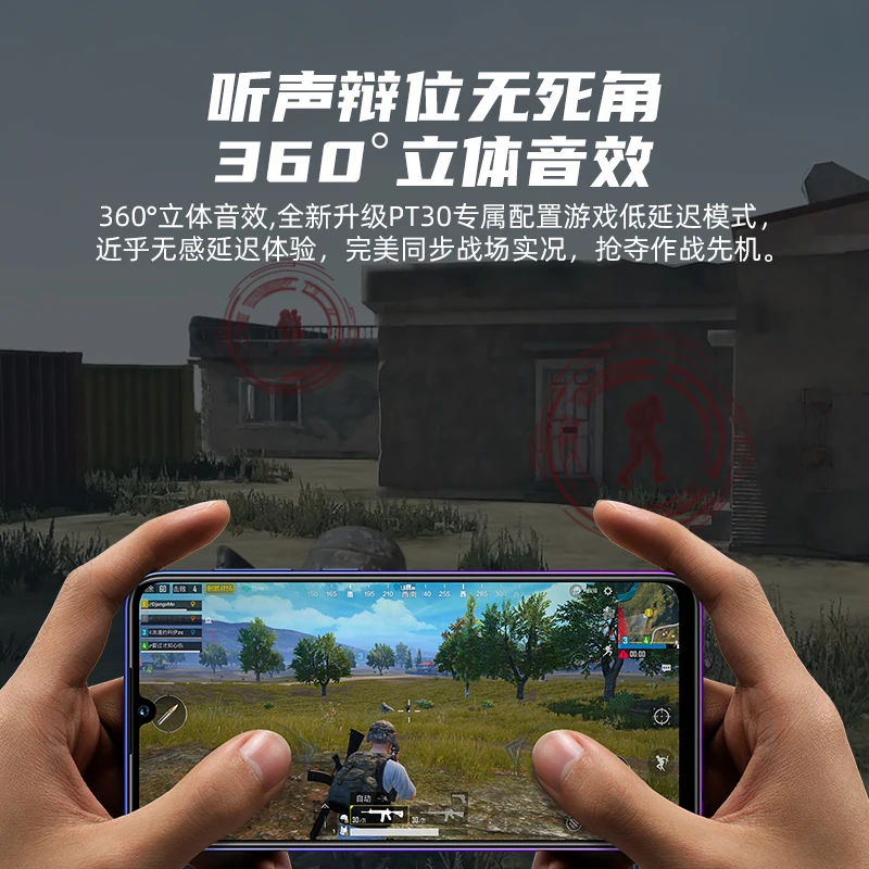 Фото Беспроводная игровая Bluetooth-гарнитура P36 TWS, настоящий наушник наушники-вкладыши для соревнований по электроспорту с низкой задержкой, стереонаушники с Драйвером №3