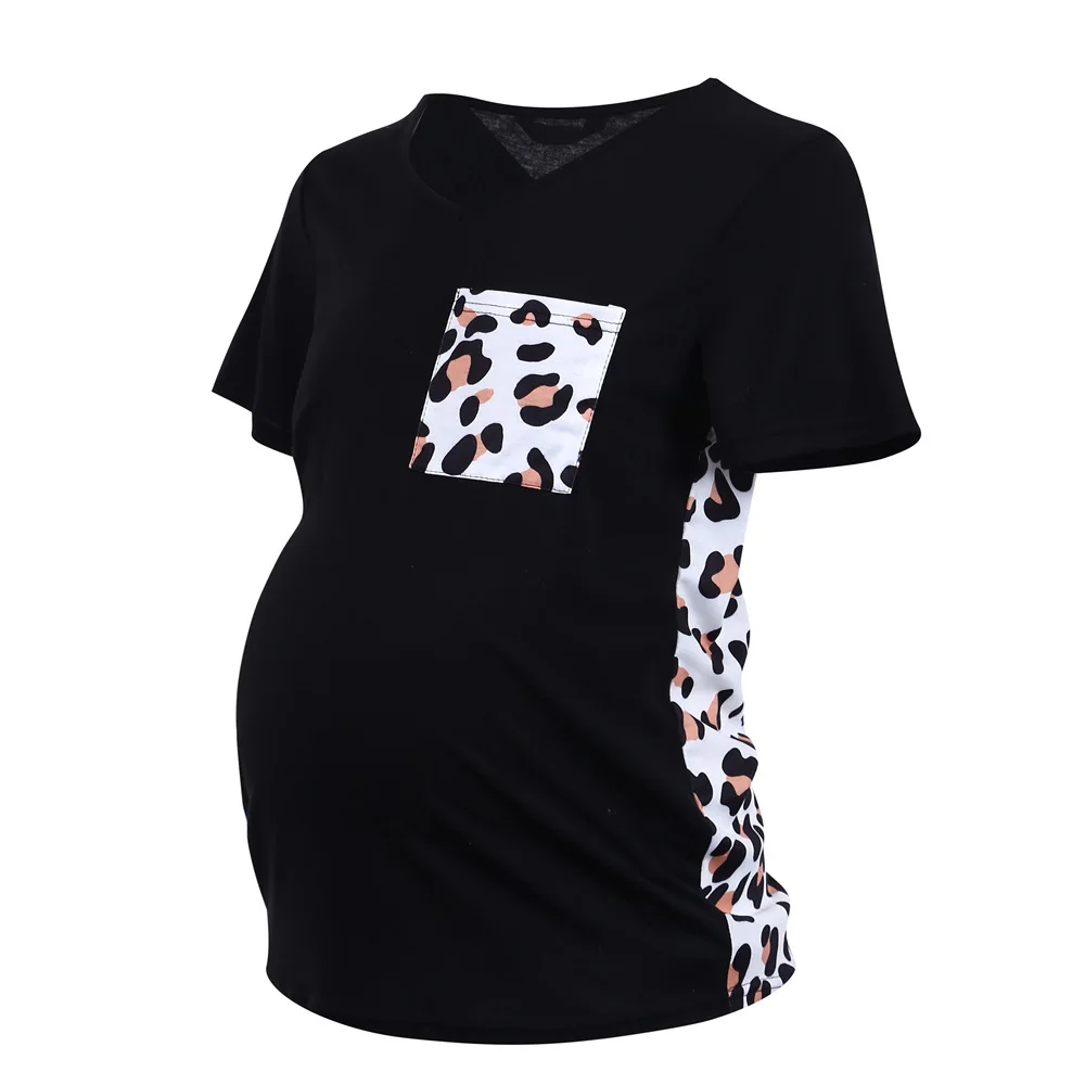 

Maternity Long Sleeve Nursing Tops Autumn Winter Women Breastfeeding Hoodie Patchwork Sweatshirt With Pockets Pregnancy Clothing