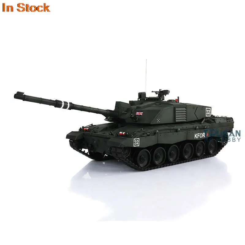 Heng Long 1/16 Dark Green 7.0 Plastic Ver Challenger II RTR RC Tank Model 3908 BB Pellets Army Toys Boy DIY Parts Radio TH17744 6