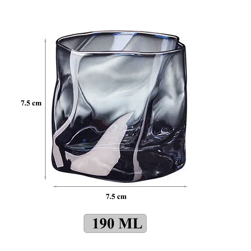 190ML lead-free old fashioned whiskey glass cup twist barware wine cups morning water glass home drinkware