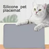 Silicone Pet Meal Mat Pet Waterproof and Anti Slip Cat Food Mat No Cleaning Required Puppy Feeding Bowl Mat Pet Accessories 5