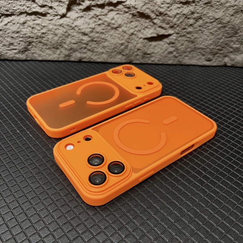 Luxury Matte Armor MagSafe Magnetic Shockproof Phone Case - Premium Back Cover