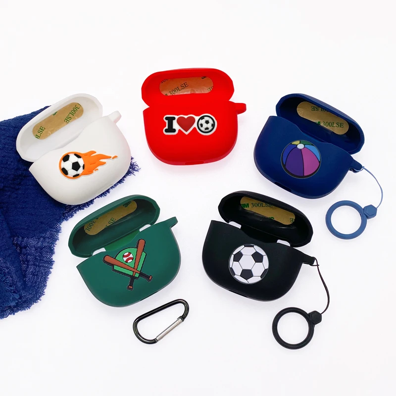 Custodia A Sfera Divertente Per Jabra Elite 4 Active /Elite 3/ Elite 2 Custodia Protettiva Full Edge Custodia Per Auricolari In Silicone Per Cartoni A