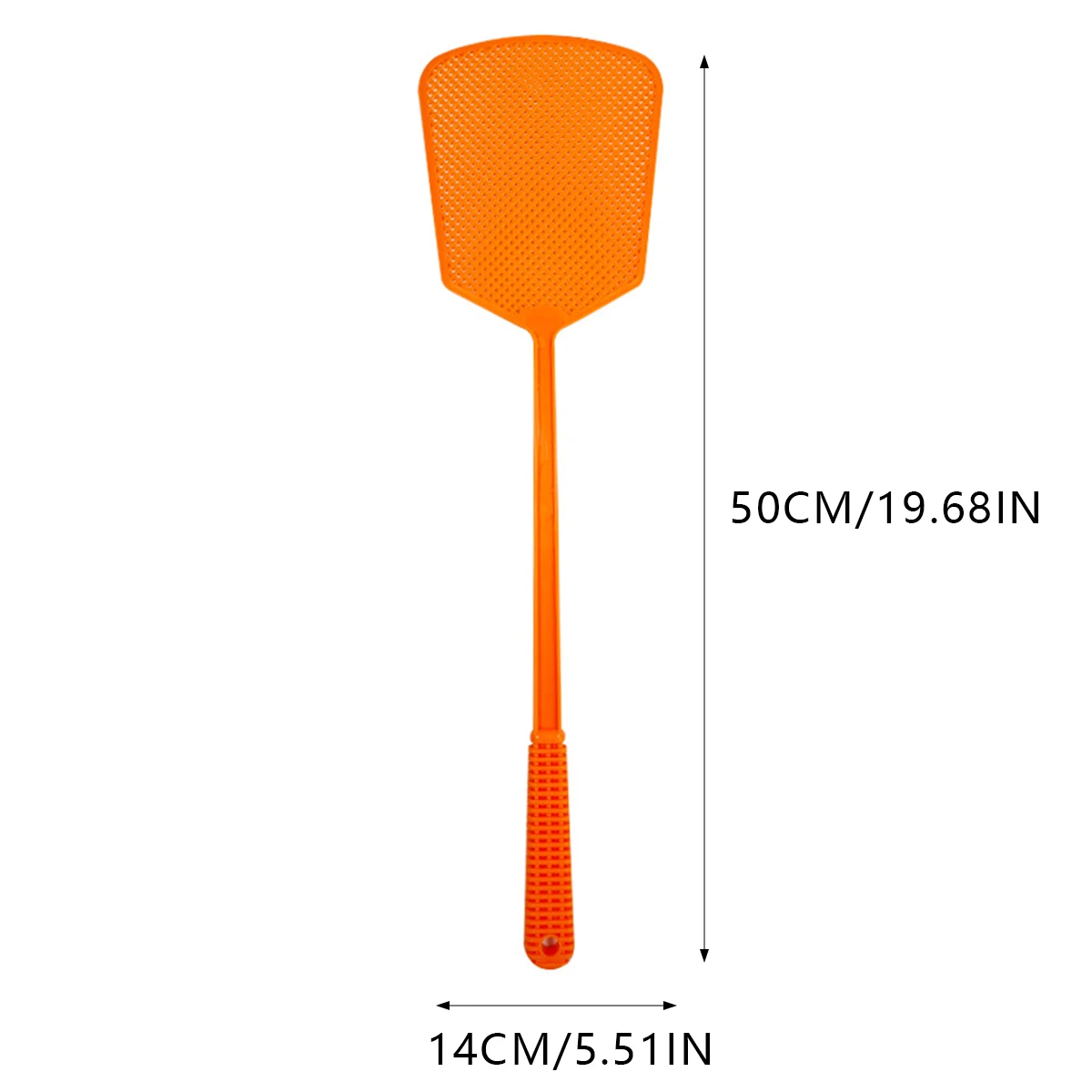 Plastic Fly Swatter For Household Use Thick And Extended Handle Large Size Manual Durable Fly And Mosquito Swatter