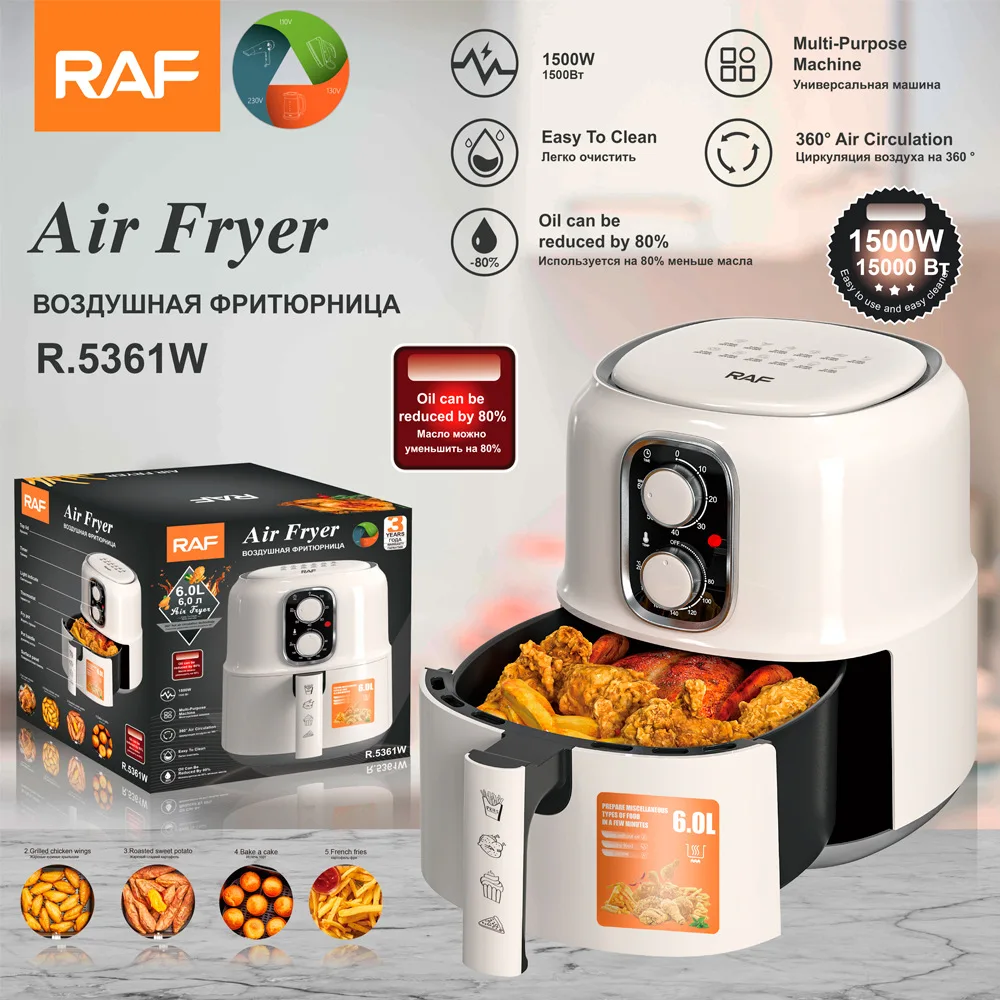 wholesale smart air deep fryers ninja kitchen appliances multifuncional  electric 6l 8l dual double digital air fryer without oil - AliExpress