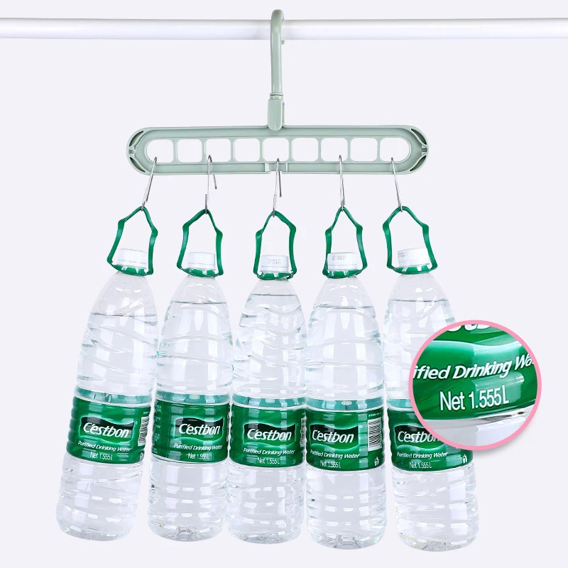 Plastic Clothes Hanger Drying Storage Hanging Rack Multifunction Multi-port Support Scarf  T Shirt Dried Hanger Home Organzation 4