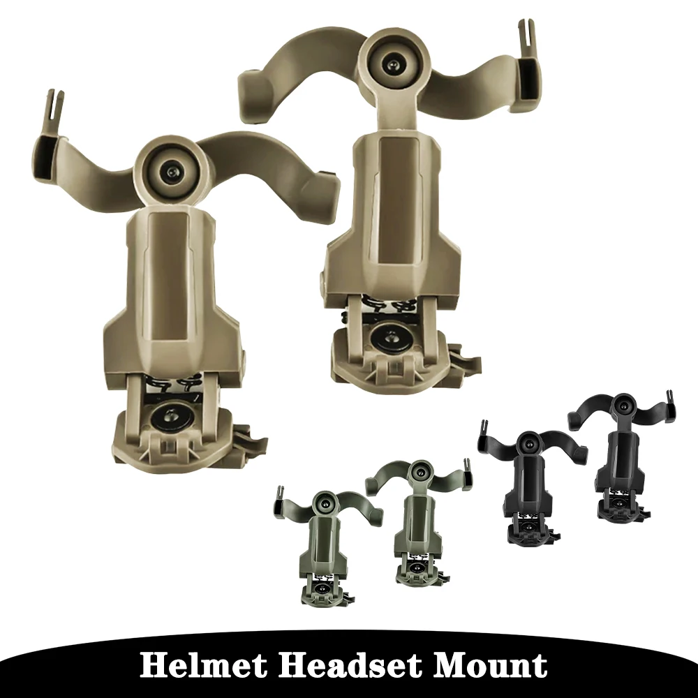Outdoor Hunting Tactical Shooting Headset Accessories/Multi Angle Headphone Holder/Helmet Track Mount/ARC Rail Adapter Bracket