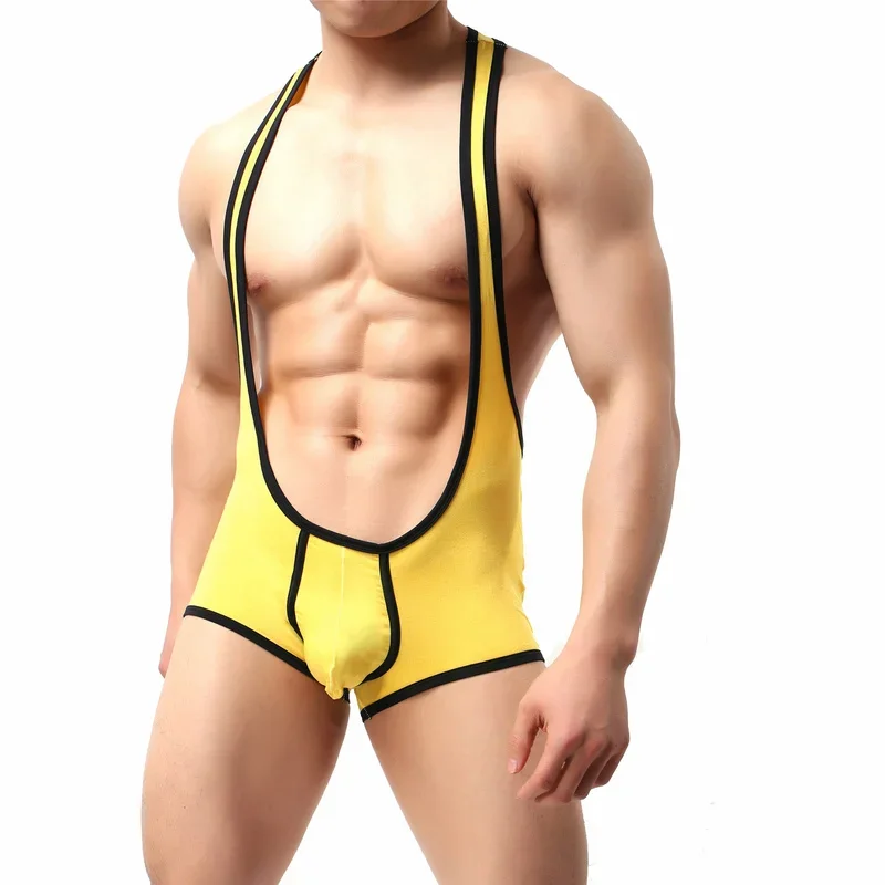 Mens Undershirts Boxers Modal Underwear Wrestling Singlets Leotard Bodysuits Bugle Pouch Bodywear Jumpsuits Sleepwear One-piece