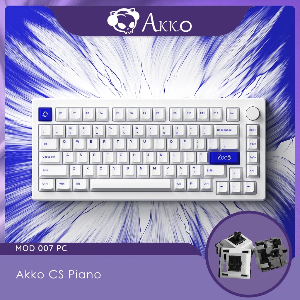 AKKO MOD 007 PC キーボード フレックスカット ガスケットマウント
