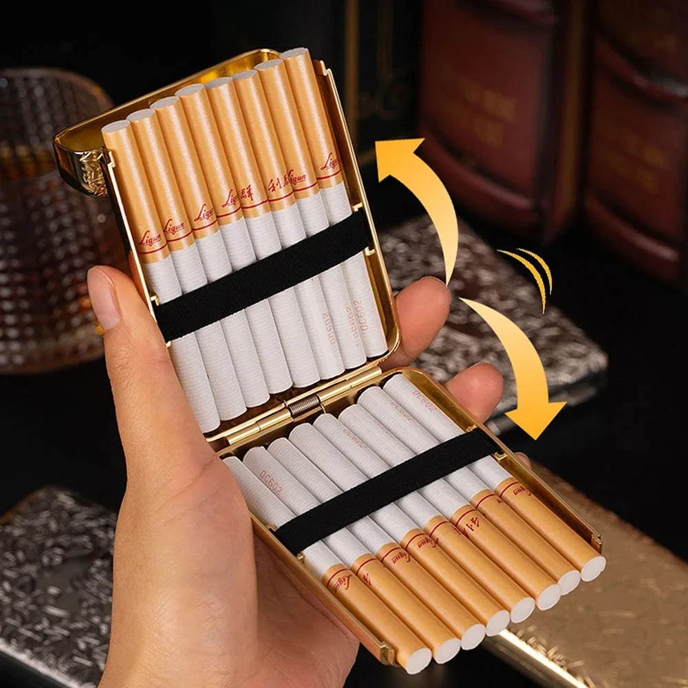 Metal Cigarette Case Vintage Cigarette Holder Box King Size