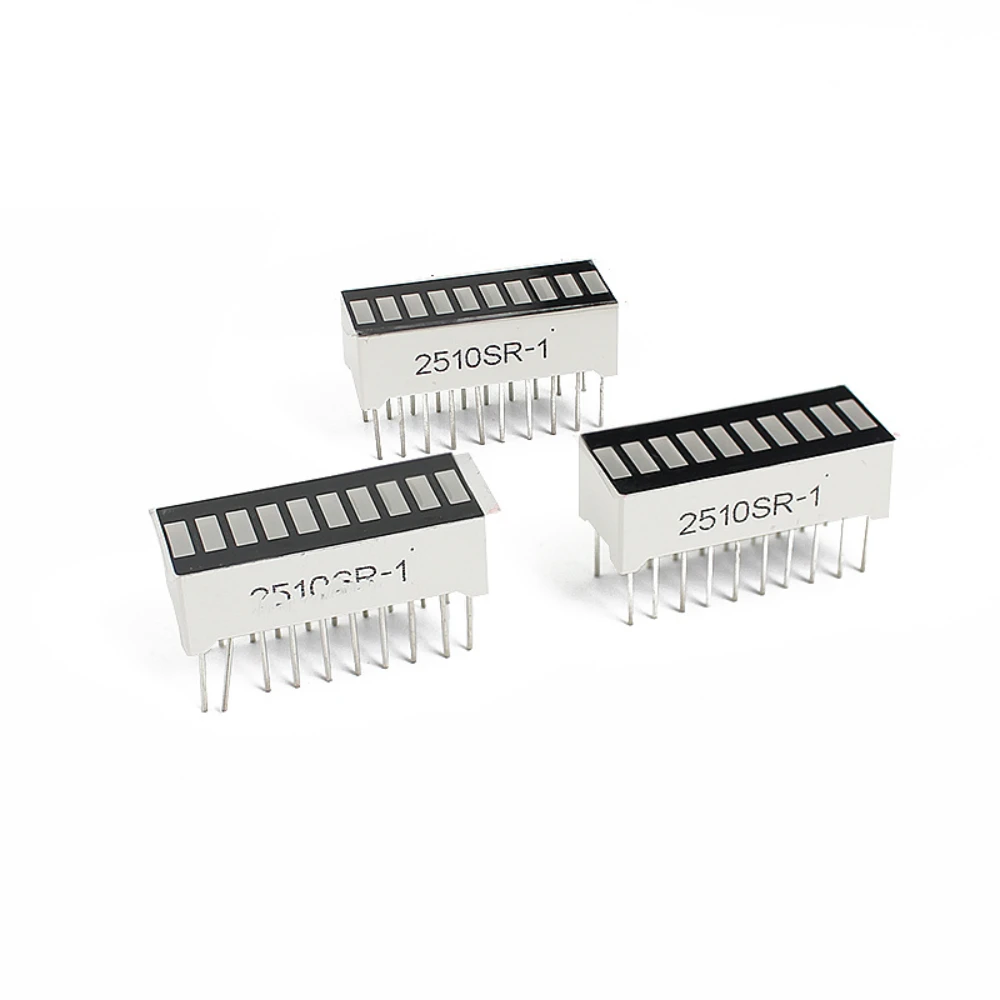 LED Display Bargraph Light 10 Segments Red Blue Yellow Green Single Color Battery Level Bar Graph for Arduino DIY 5 10PCS led digital tube display led matrix display module