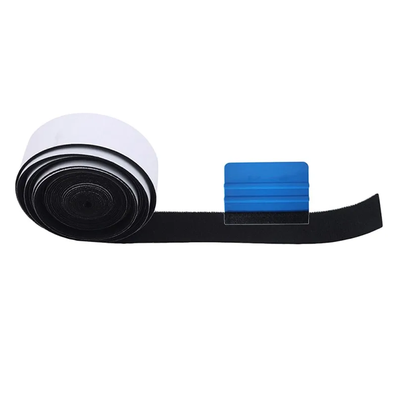 Fiber Vinyl Squeegee Spare Suede Fabric Cloth Car Wrap Tool Window Tint Scraper No Scratch Protector Edge Car Accessory 5M/roll vinyl squeegee window tinting squeegee window tint squeegee car wrapping tools automotive film tools