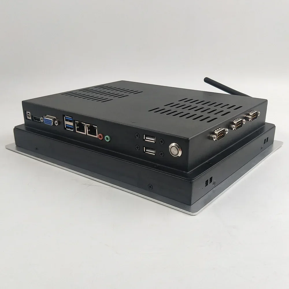 10.4인치 임베디드 터치스크린 올인원 패널 PC 12V DC 재고 산업용 컴퓨터 및 액세서리 USB 오디오 인터페이스