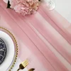 Sage Green Chiffon Table Runner, Sheer Wedding Runner, Romantic Rustic Table Runner for Wedding Christmas Table Decorations 4
