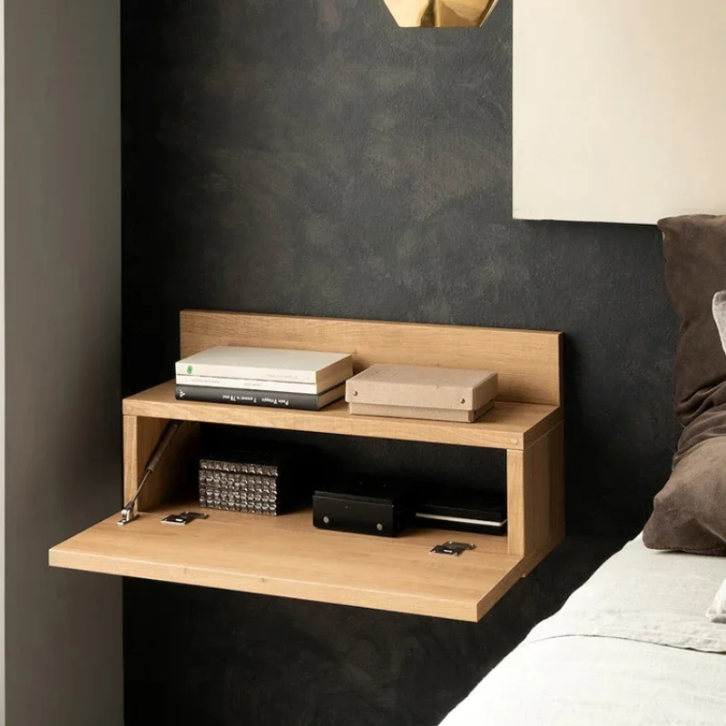 Bookcase Open Cabinets Bedside Hanging Bedside Table Bed Side Tables Designer Living Room Design Nachttisch Nightstand Headboard