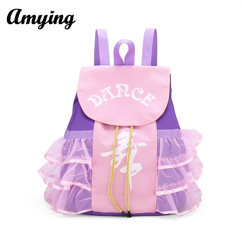 Girls' Princess Dancing Bags Children's Latin Backpack Gymnastic Sports Yoga Ballet Dance Bag Schoolbag For Girls Gift for Kid 3