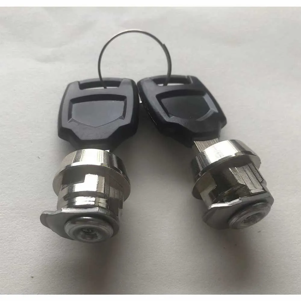 Motorcycle luggage bag Universal Motorcycle Trunk Top Box Keys & Lock Core Cylinder Plug Aluminum Luggage Trunk Tool Case Moto Replacement Accessories