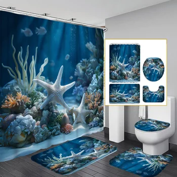Ocean Bathroom Set – 4-Piece 1
