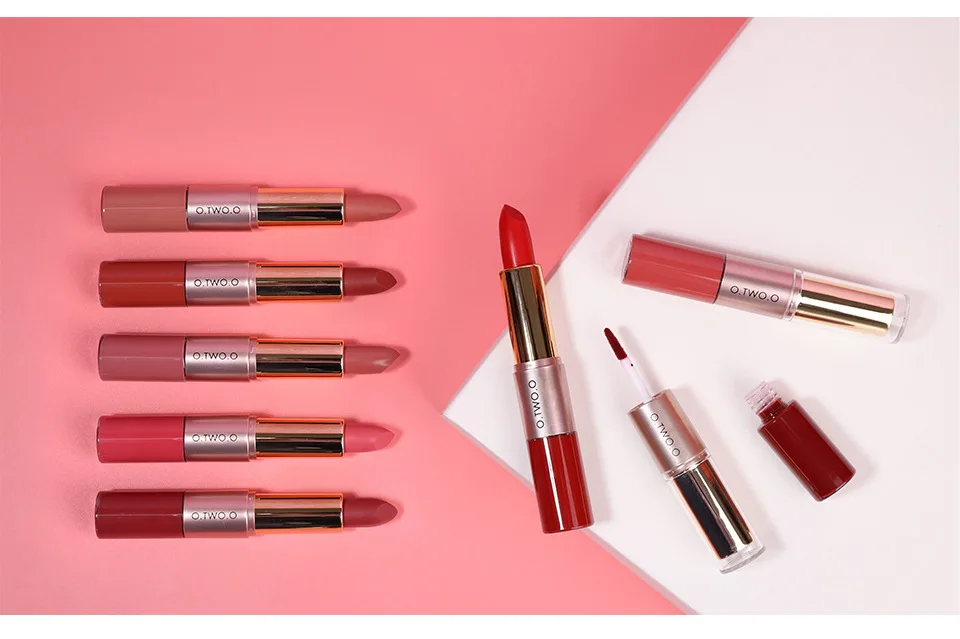 Wasserfester 2 In 1matter Lippenstift Und Lipgloss Langhaftend_voghion.com