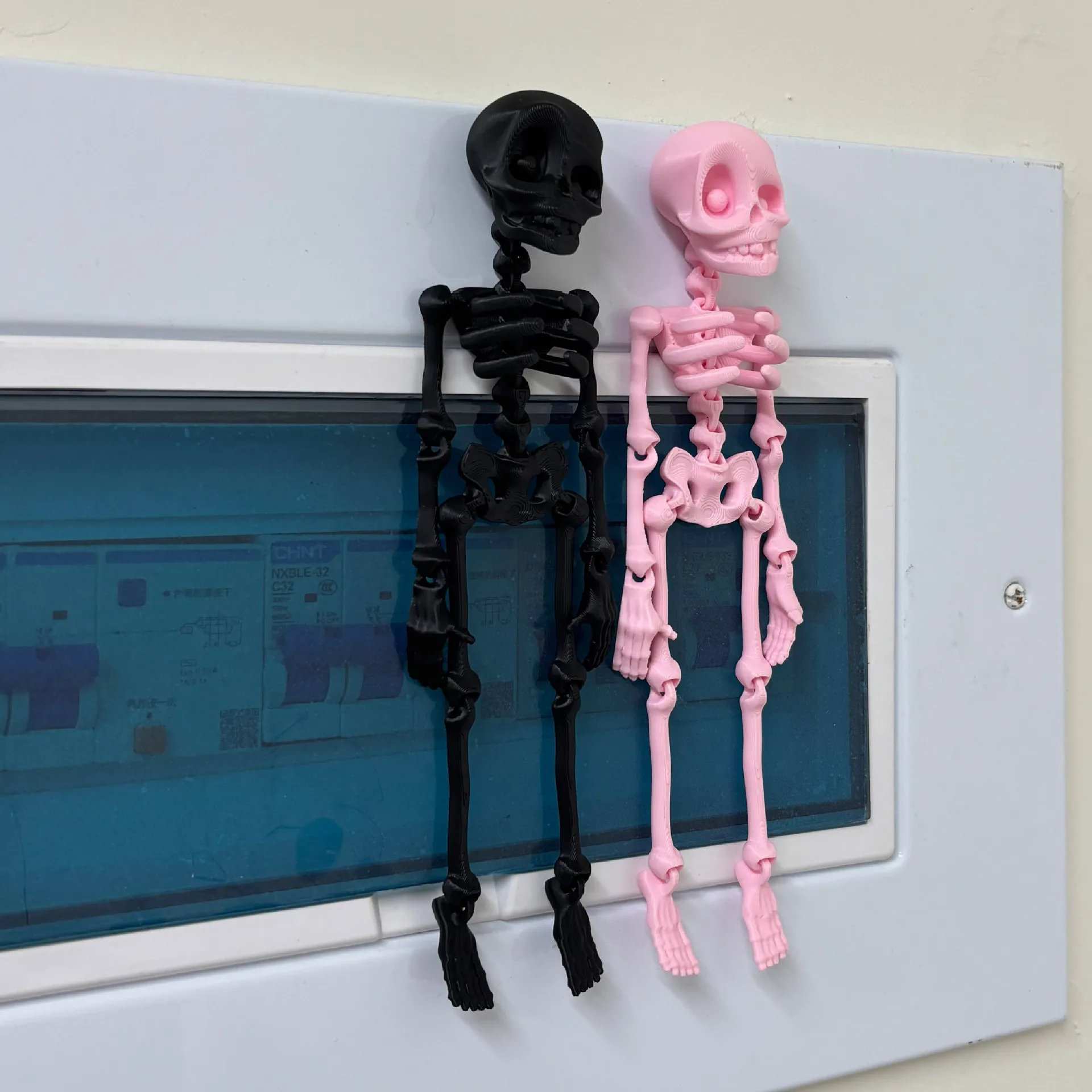 3D Printed Skeleton Human Joint Fidget Toy Rotatable Articulated Office Desktop Refrigerator Ornament Adults Kid Toy Crafts Gift