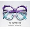 2024 Butterfly Presbyopia Women's Glasses Purple Green Cat Eye Reading Glasses Frame Blue Light Blocking Reading Glasses For Men 4