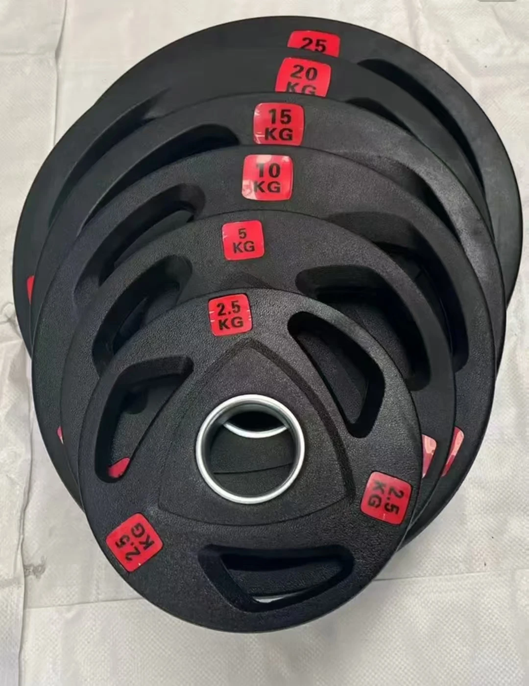 Gym Discs Fitness Sports Accessories Workout Equipment Plate Weight 5kg 10kg 20kg 25kg Rubber Weight Plates