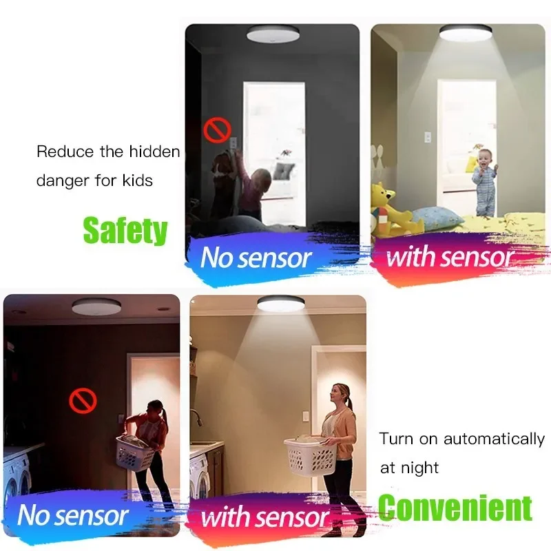 Motion Sensor LED Ceiling Lights Aisle PIR Induction Night Lamp AC85-265V Ceiling Lamp Smart Home Lighting for Hallway Corridor