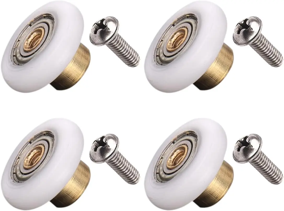 4pcs Shower door rollers wheels pulleys pulley 19mm