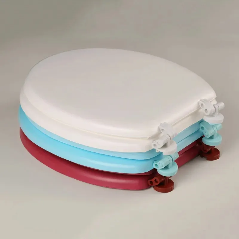 Silicone Toilet Cover Household Bathroom Waterproof EVA Rubber Soft Seat Toilet Cover Pad Removable Household Soft Comfortable toilet seat cover toilet seat accessories