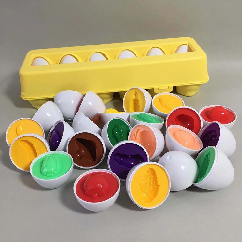 Color Matching Egg Toy Color Recognition Learning Toy For Toddlers