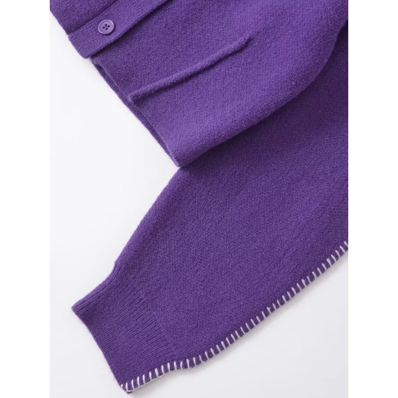 トップス saleJACQUARD VIOLET & AZALEAS CARDIGAN TERIVEEK Leopard Cardigan for Women Oversized Color Block