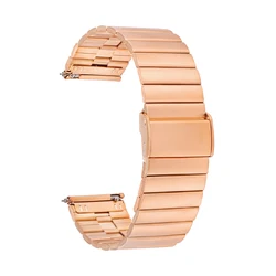 Stainless Steel Adjustable Quick Release Watch Bracelet - Durable Replacement Strap for Men & Women, Business Casual (Rose gold)